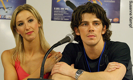 Sinead Kerr &amp; John Kerr at the press conference after the FD
