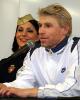 Isabelle Delobel &amp; Olivier Schoenfelder at the press conference after the OD