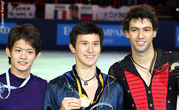 The men's medalists