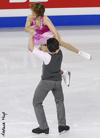 freestyle skaters as well, CroPo attempt a throw Axel in their free dance
