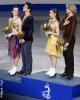 Virtue &amp; Moir and Davis &amp; White during the National Anthem