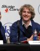 Meryl Davis, Charlie White, and Emily Samuelson at the press conference following the free dance