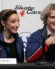 Meryl Davis &amp; Charlie White at the press conference following the free dance