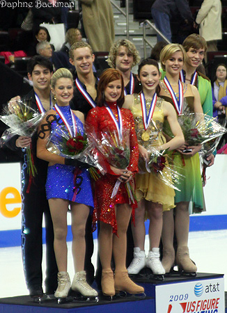 The senior dance medalists