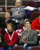 The Gilles and Donohue families cheer on Todd Gilles &amp; Jane Summersett in the senior OD