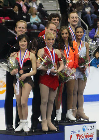 Pairs podium