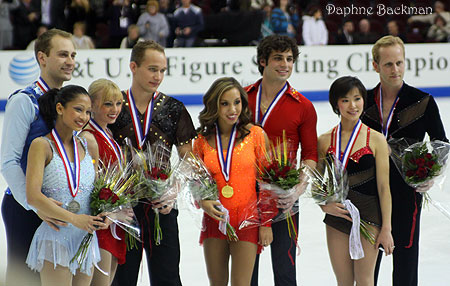 Senior pairs medallists