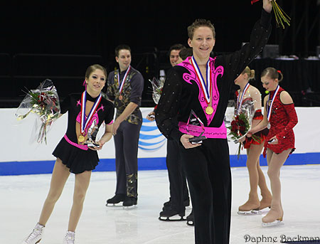 Novice Pairs Victory Lap