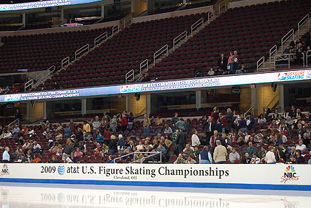 Inside the arena