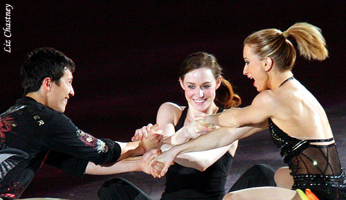 Patrick Chan, Tessa Virtue, Joannie Rochette