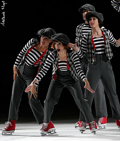 Jamie spots the lifeless body of the lighting designer