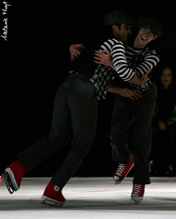 Jeff finds it amusing that Patrice mistook him for MF in the well-lit (ahem) group number.