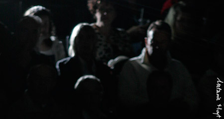 Photographer's Plea: Do something about the house lights, because this is creeping me out.