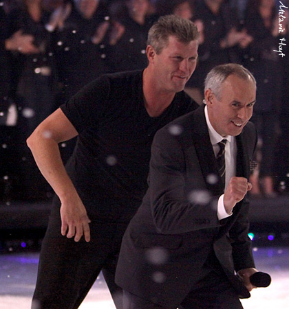 Probert chases MacLean after the show