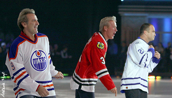 Glenn Anderson, Paul Martini, and Tie Domi