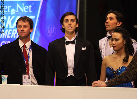 Igor Shpilband, Greg Zuerlein, Sergei Novitski, and Madison Chock
