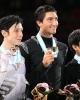 Senior Men's Medalists: (L-R) Johnny Weir (USA) bronze, Evan Lysacek (USA) gold, Nobunari Oda (JPN) silver