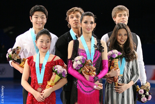 The Junior Grand Prix Final medalists The Junior Grand Prix Final medalists