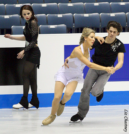 Anna Cappellini watches the Kerrs at practice
