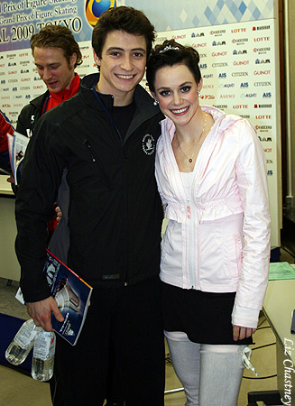 Scott Moir &amp; Tessa Virtue after the post-event press conference
