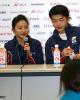 Maia &amp; Alex Shibutani answer questions from media