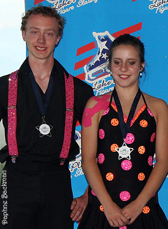 Mackenzie Reid &amp; Adam Munday, silver novice FD A