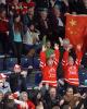 Curling fans do the wave!