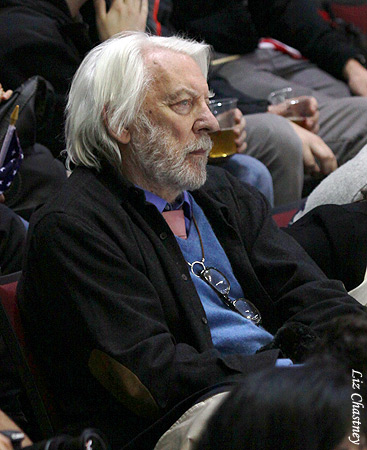Donald Sutherland in the audience