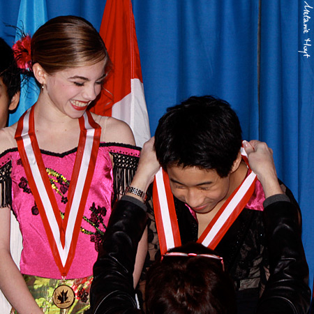 Pre-Novice Canadian Champions Edwards &amp; Pang