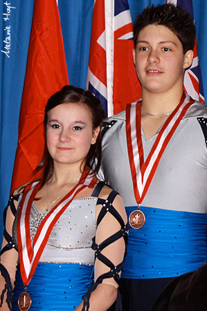 Pre-Novice Bronze Medalists Soucisse &amp; Laliberté