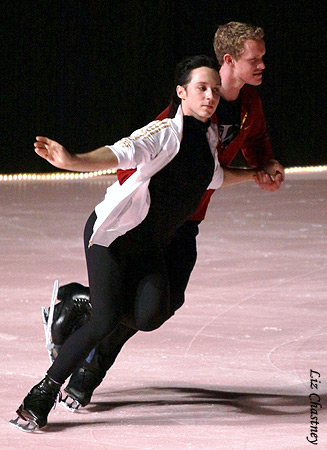 Practice: Johnny Weir &amp; Evan Bates