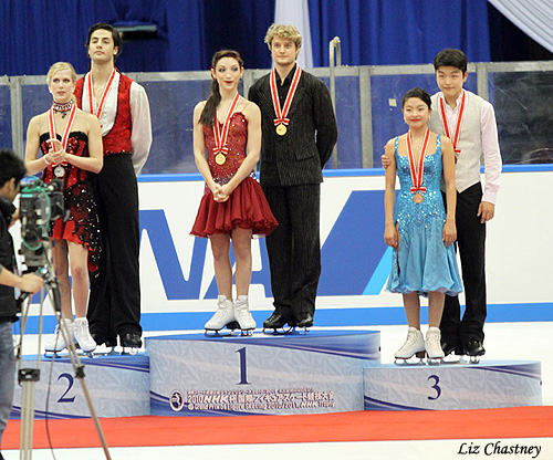 The 2010 NHK Trophy Ice Dance Medalists