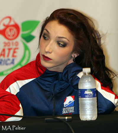 Meryl Davis (USA) at the Free Dance Press Conference