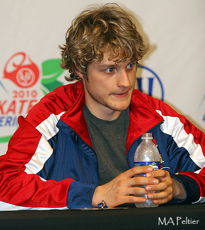 Charlie White (USA) at the Free Dance Press Conference