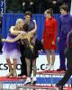 Madison gets a 2-for-1 hug with the Kerrs