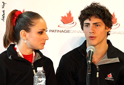Vanessa Crone &amp; Paul Poirier (CAN) after the Free Dance