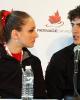 Vanessa Crone &amp; Paul Poirier (CAN) after the Free Dance