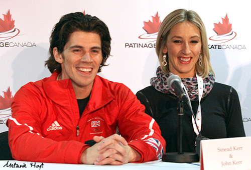 Sinead Kerr &amp; John Kerr (GBR) after the Short Dance