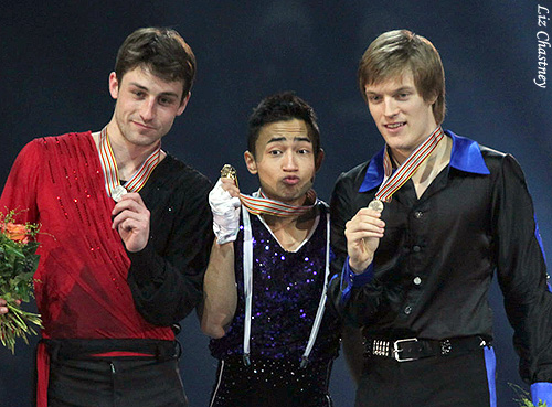 Not-so-solemn men's medalists in Bern