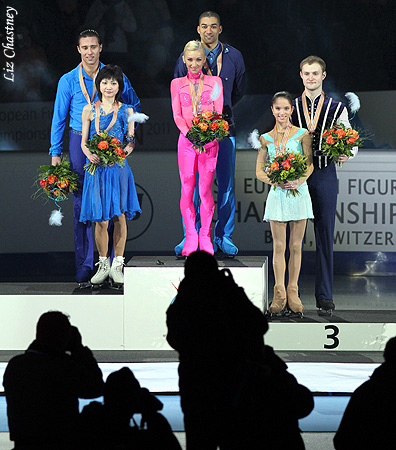 Photographers Shoot the Euros Pairs Podium