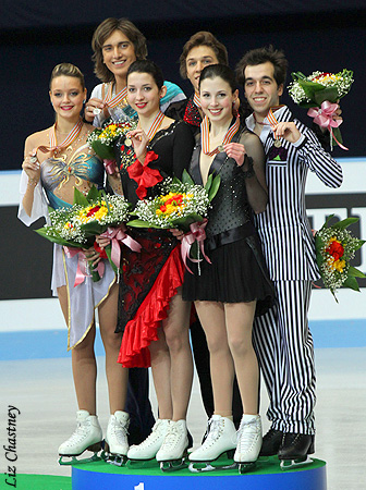 The Ice Dancing Podium at Junior Worlds