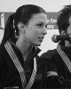 Charlotte Lichtman &amp; Dean Copely (USA) at the press conference after the event
