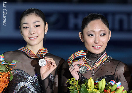 Yu-Na Kim (KOR) Silver and Miki Ando (JPN) Gold