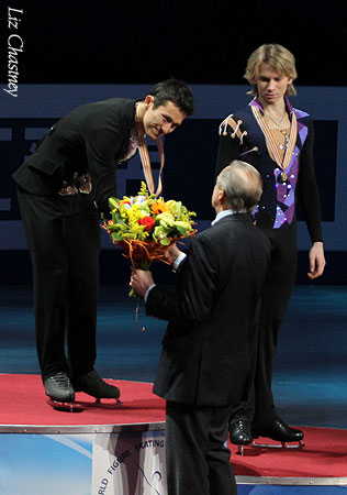 Patrick Chan Receives His Gold Medal