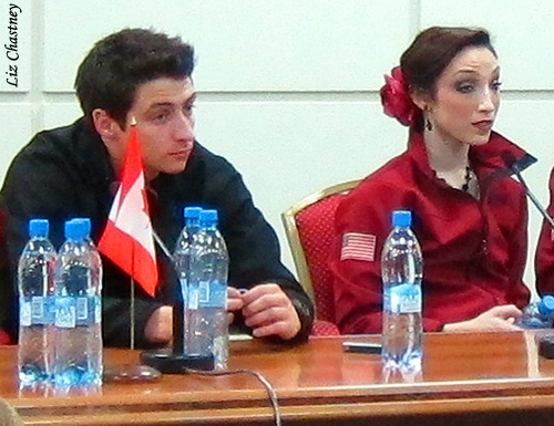 Scott and Meryl show excellent eyebrow unison