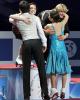 Maia &amp; Alex hug World Champions Meryl &amp; Charlie
