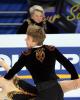 Elena Ilinykh &amp; Nikita Katsalapov (RUS) and three pairs of eyes "watching" them!