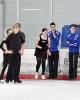 Belbin demonstrates for the novice dancers