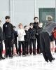 White &amp; Belbin instruct the teams on proper posture