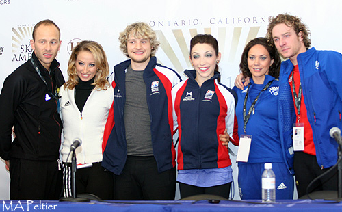 (L-R) Gazsi, Zhiganshina, White, Davis, Pechalat, Bourzat